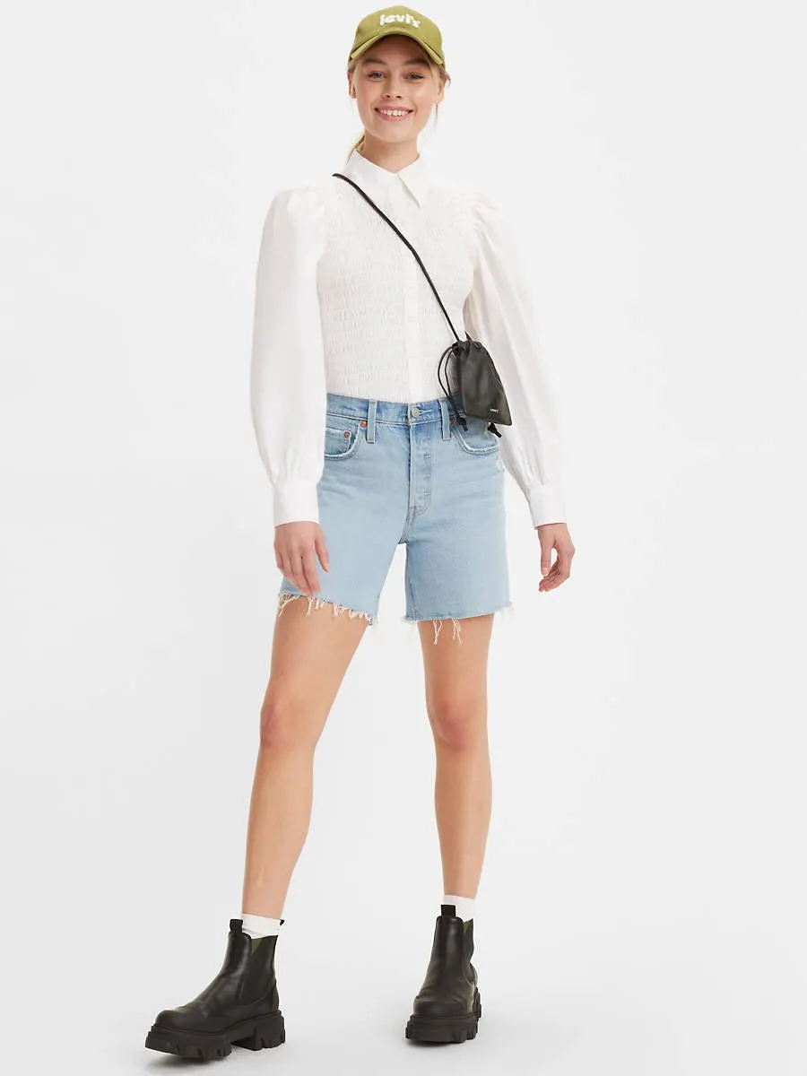 Levi's 501 Original Mid Thigh Shorts in Samba Tango Crushed