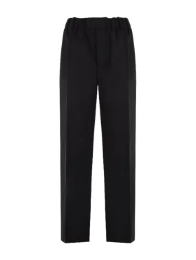 Loose Fit Trousers In Lightweight Wool