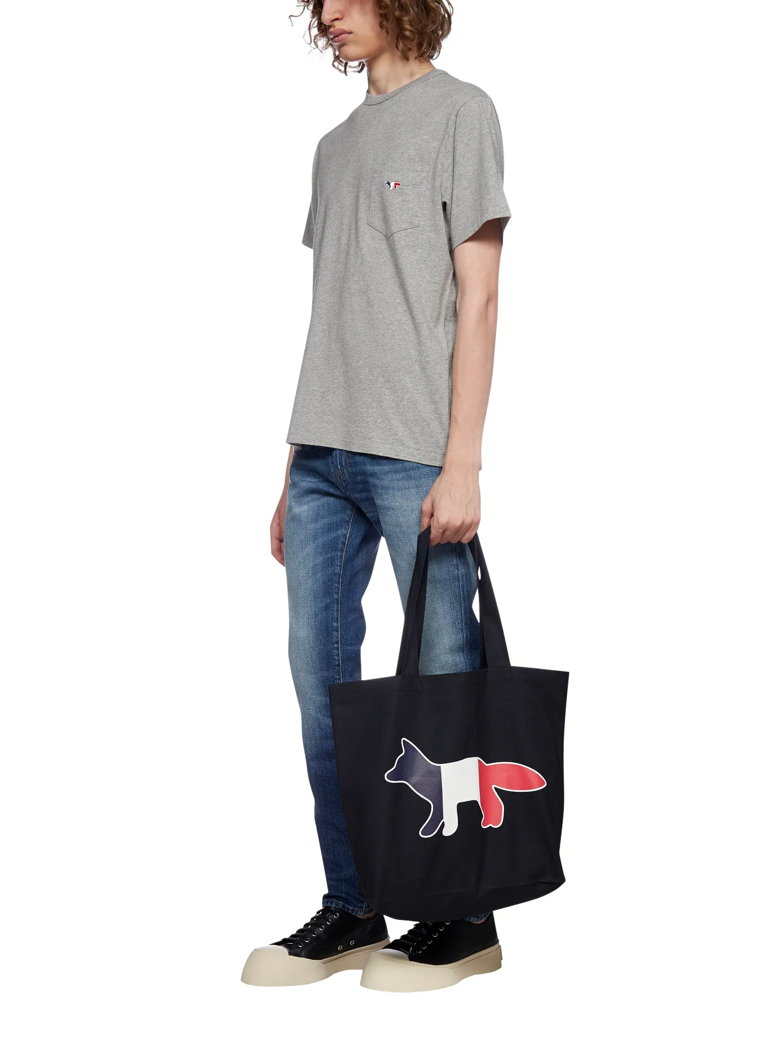 Maison Kitsuné Tricolor Fox Patch Pocket T-Shirt