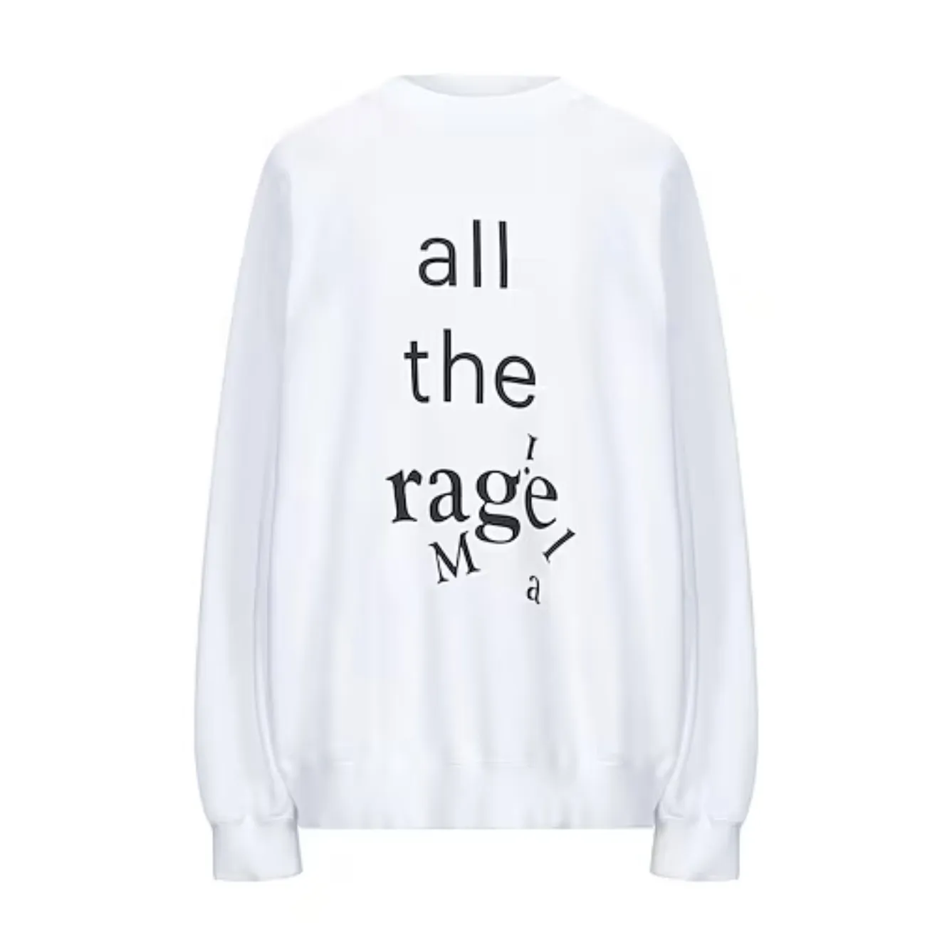 Maison Margiela  |Crew Neck Street Style Long Sleeves Plain Cotton Logo