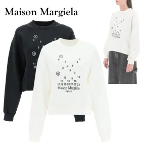 Maison Margiela  |Crew Neck Unisex Street Style Long Sleeves Plain Cotton Logo