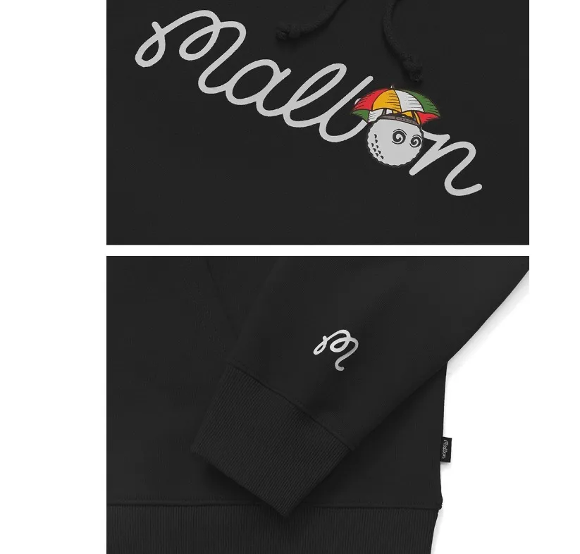 Malbon Golf  |Unisex Street Style Long Sleeves Plain Logo Hoodies