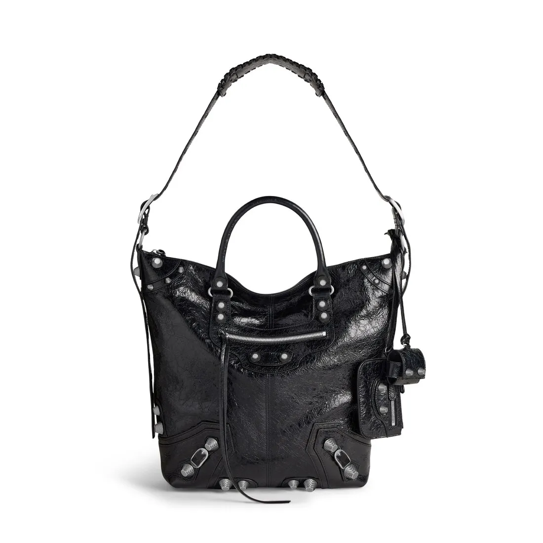      Men's Le Cagole Medium Tote Bag in Black 