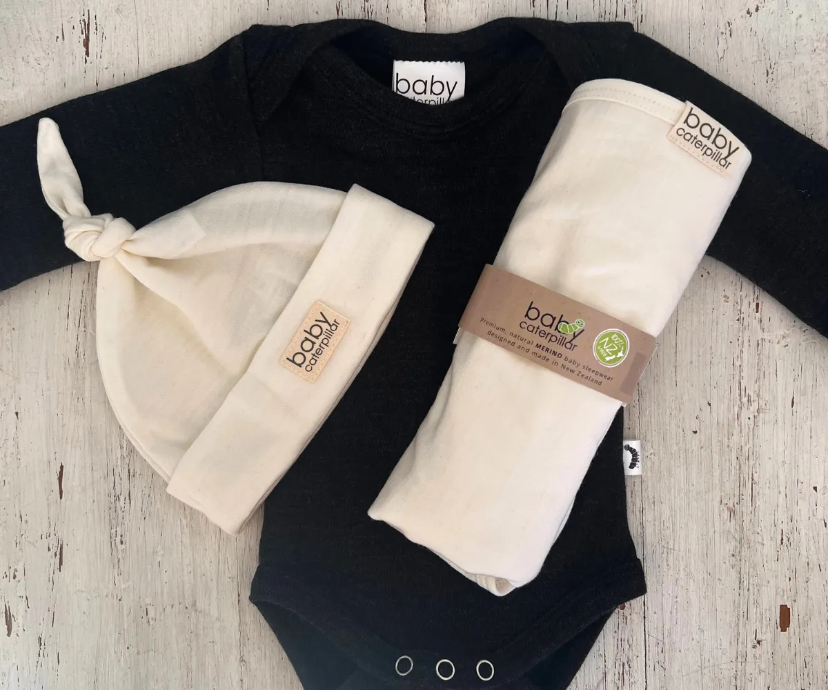 Merino Newborn Swaddle Gift Set | Winter