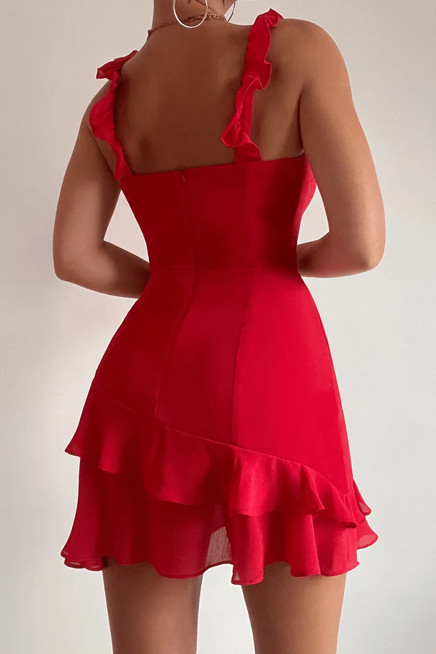 Mina Mini Dress - Red