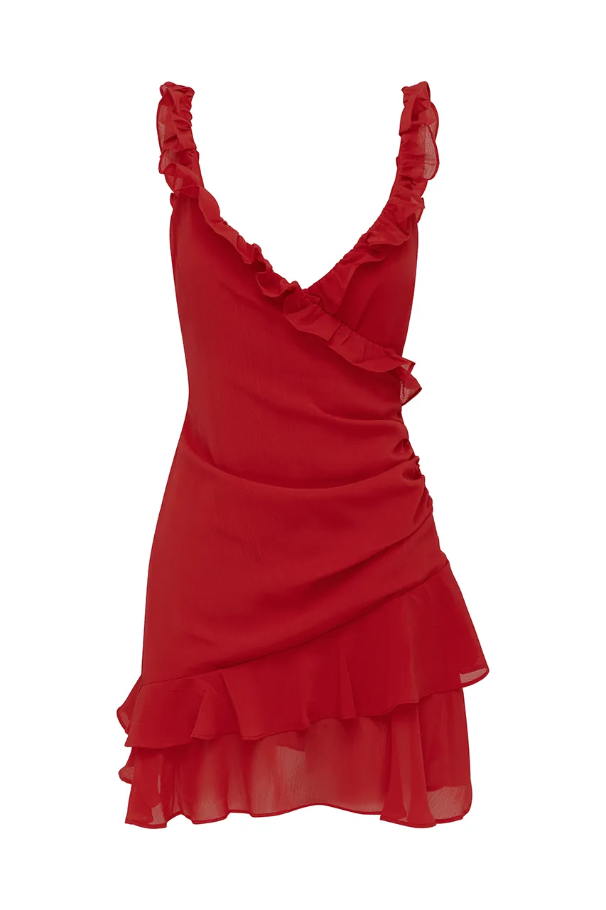 Mina Mini Dress - Red