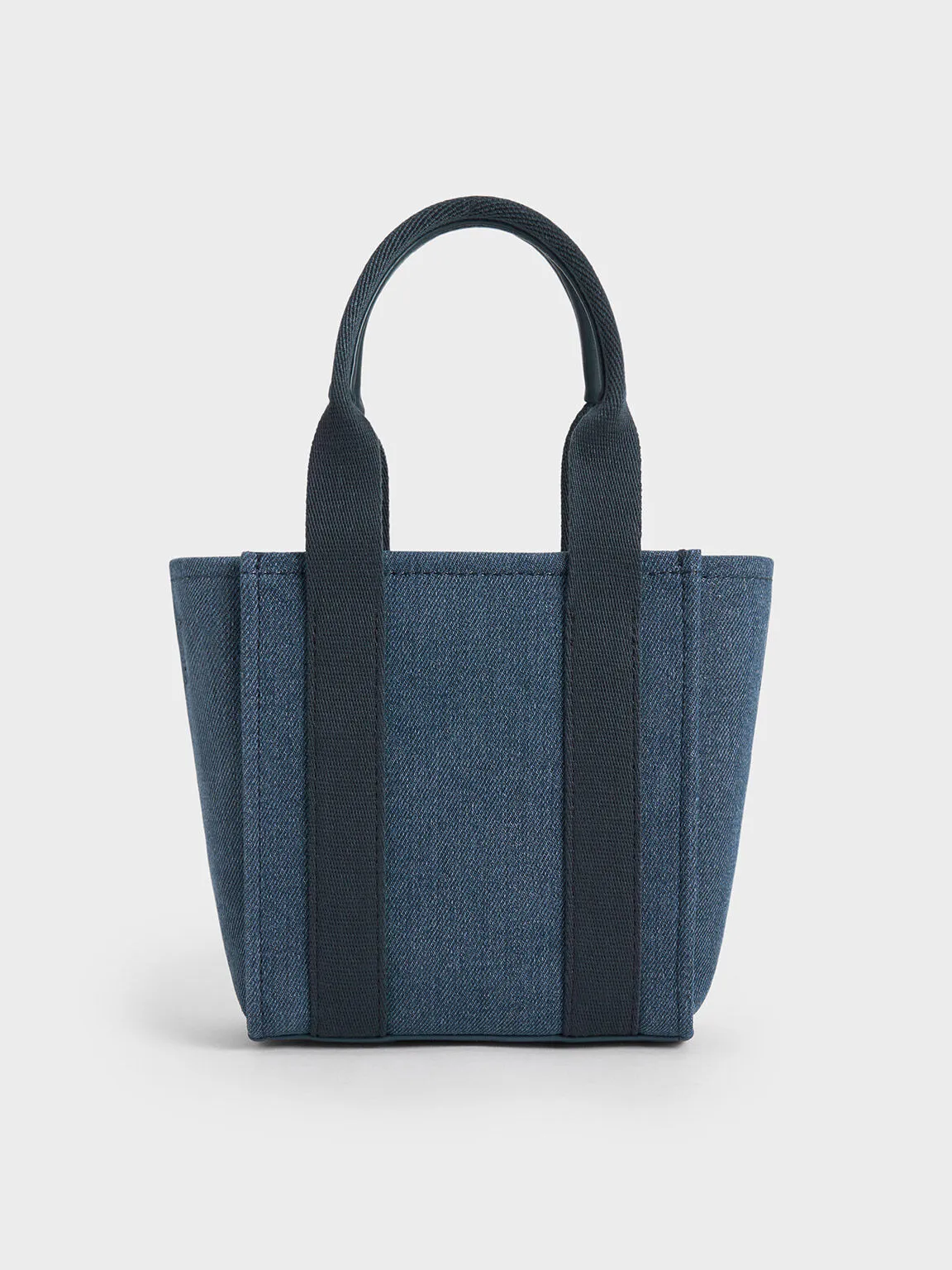 Mini Kay Denim Tote Bag - Denim Blue