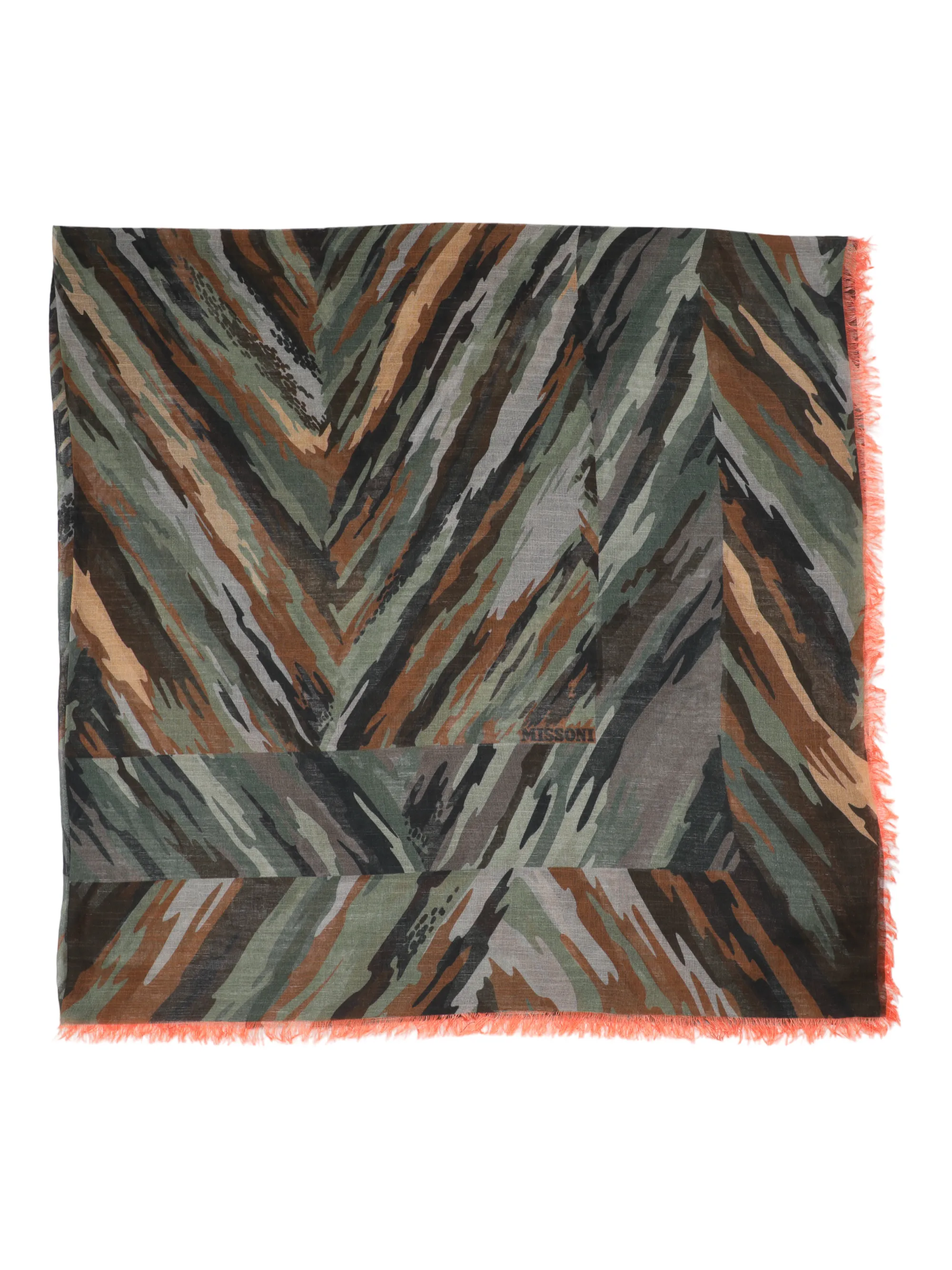 Missoni Square Scarf in 3 Army