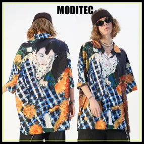 MODITEC  |Button-down Other Plaid Patterns Flower Patterns