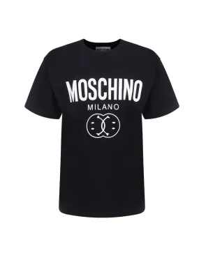 Moschino Logo Printed Crewneck T-Shirt