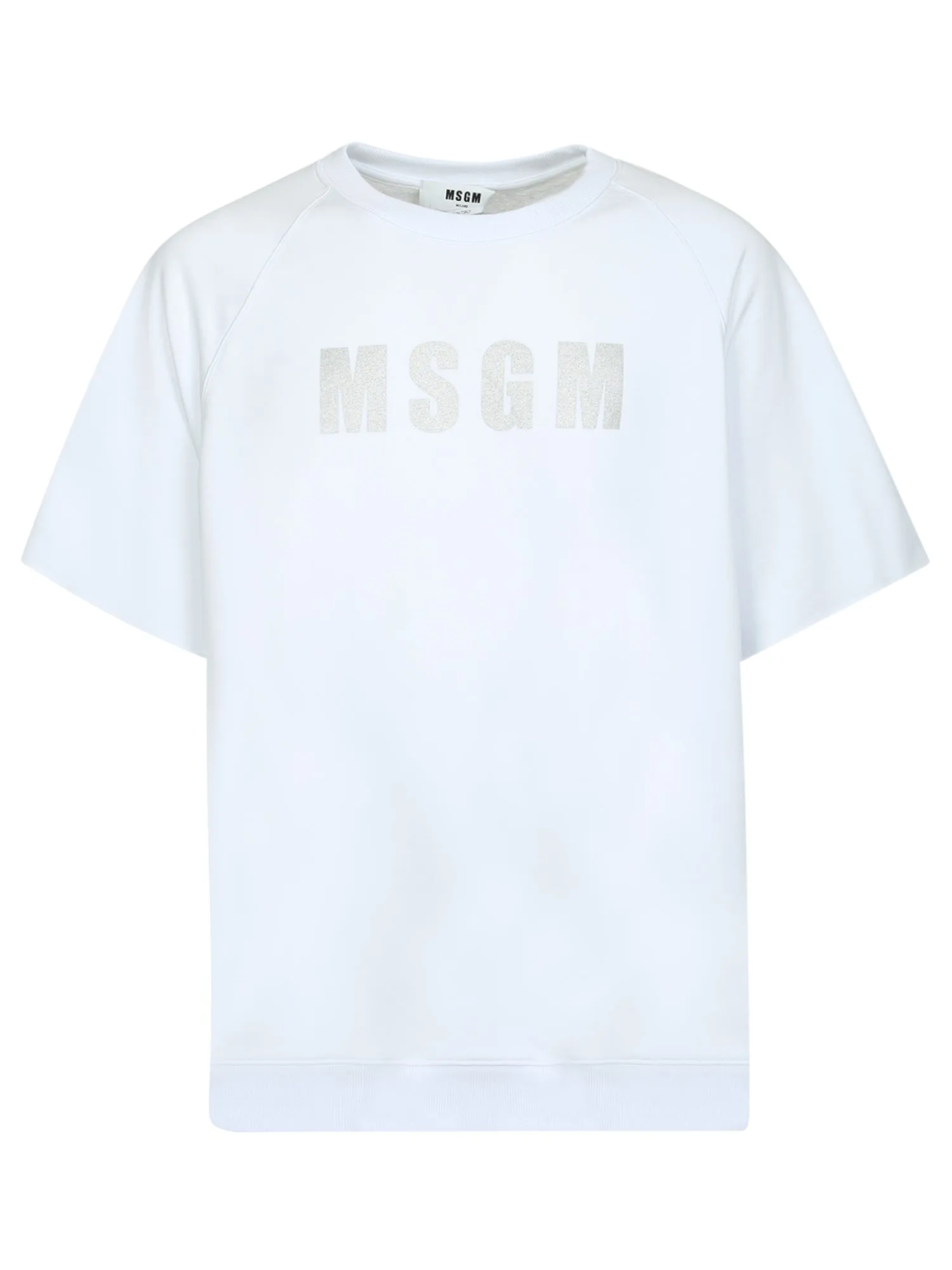 MSGM Logo Printed Crewneck T-Shirt