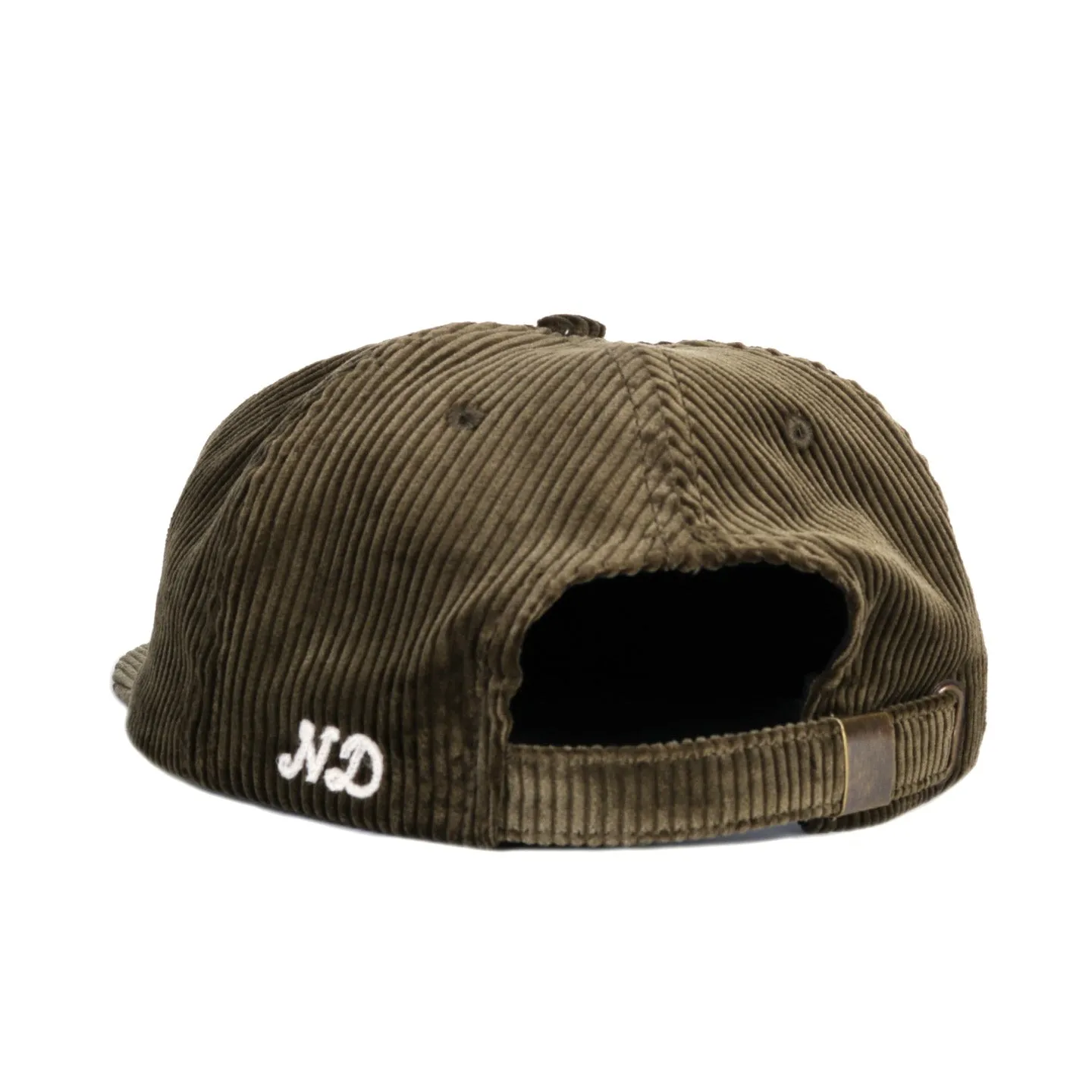 NICHOLAS DALEY CHAIN STITCH CAP OLIVE