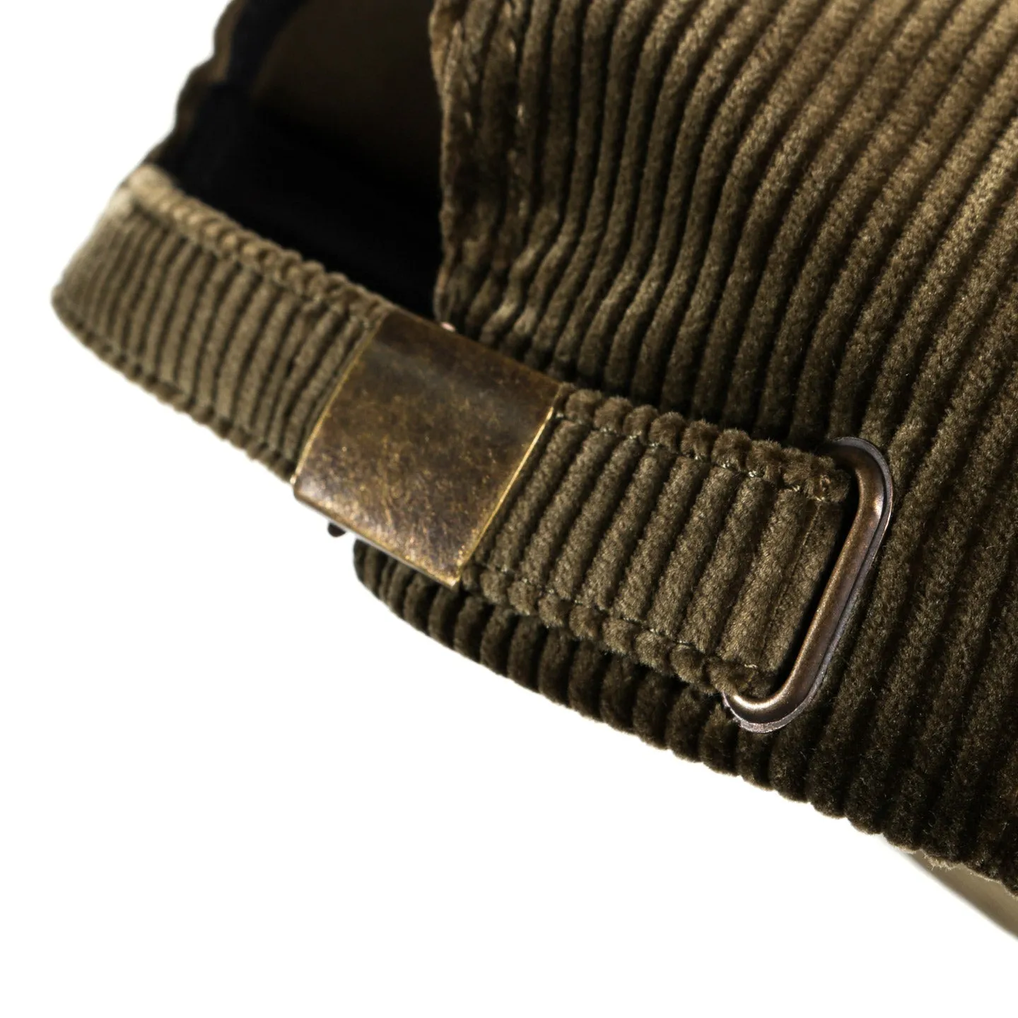 NICHOLAS DALEY CHAIN STITCH CAP OLIVE