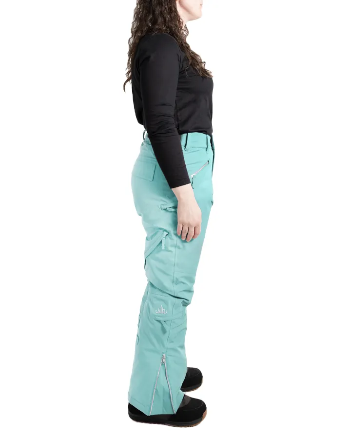 Nobody's Princess Zali Women's Snow Pant Short - Aqua