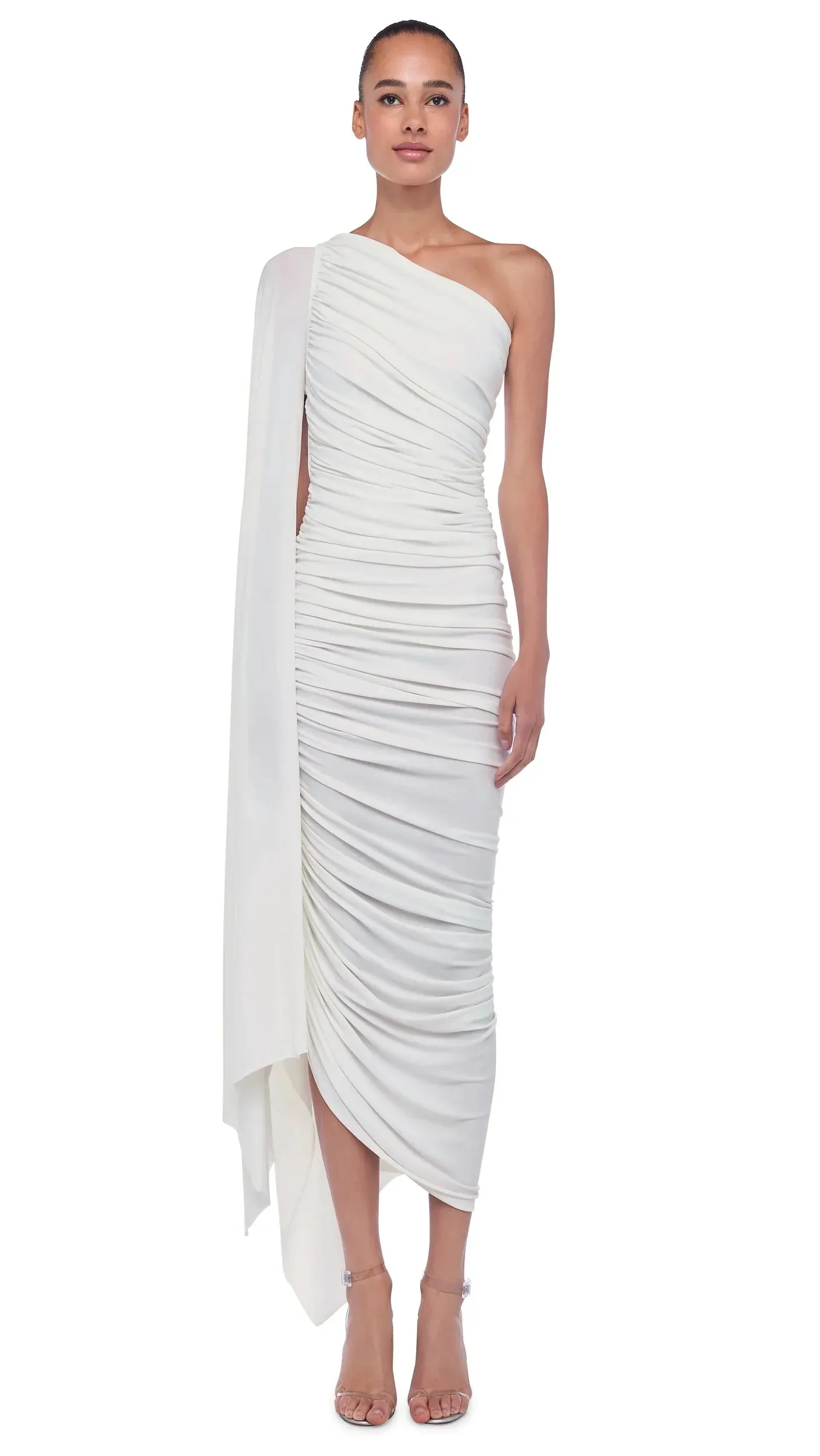 Norma Kamali - Diana Gown W/ Sleeve - Snow White