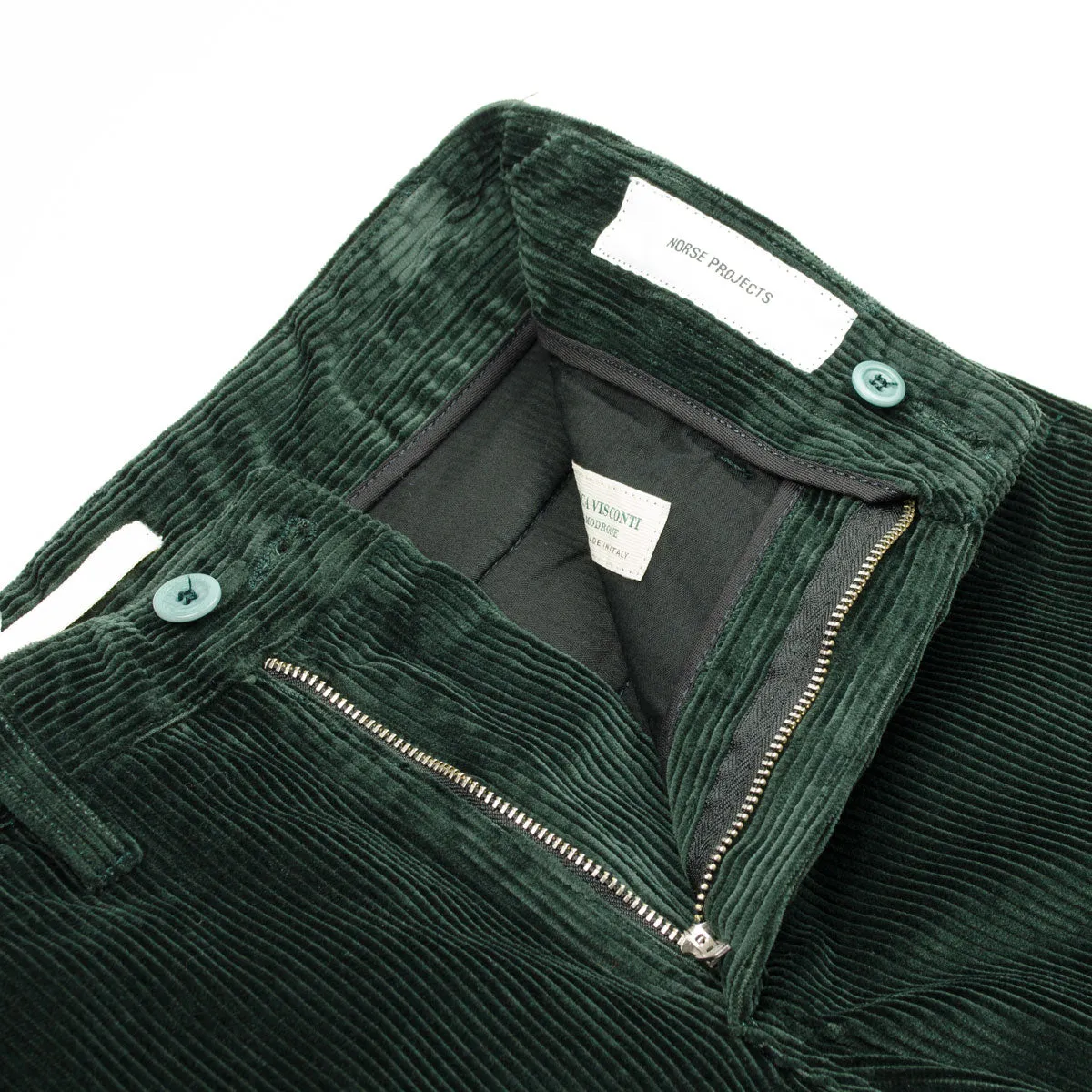 Norse Projects - Aros Corduroy Trousers - Varsity Green