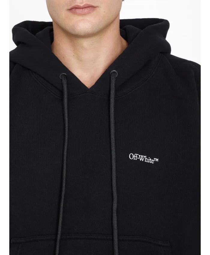 Off-White  |Street Style Long Sleeves Oversized Logo Hoodies