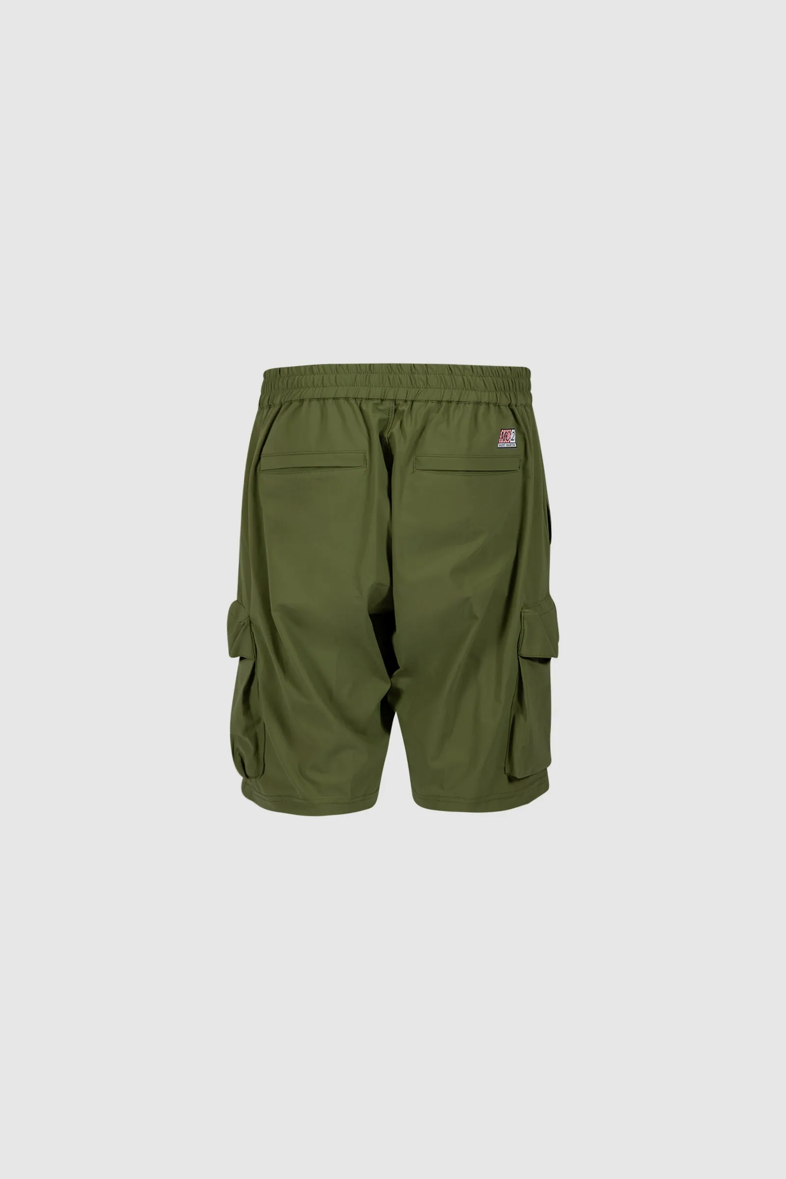 Pantaloncini cargo da uomo verde militare