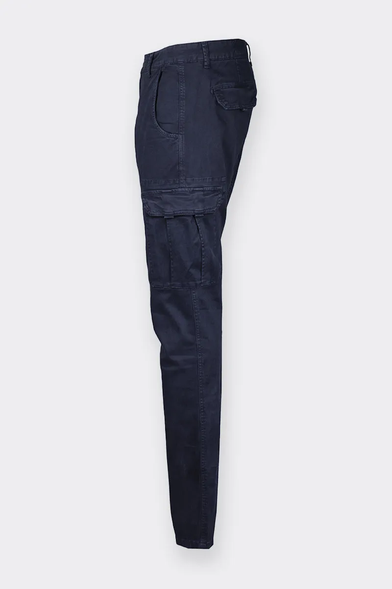 PANTALONE CARGO BLU NAVY