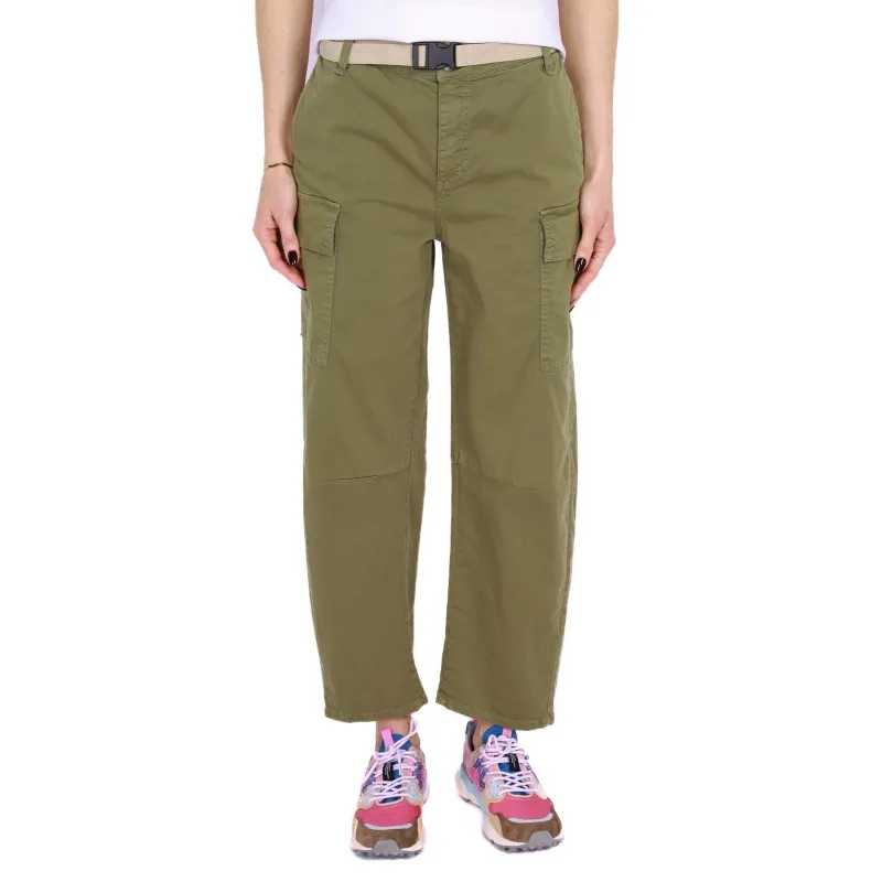 PANTALONE CARGO IN COTONE, VERDE