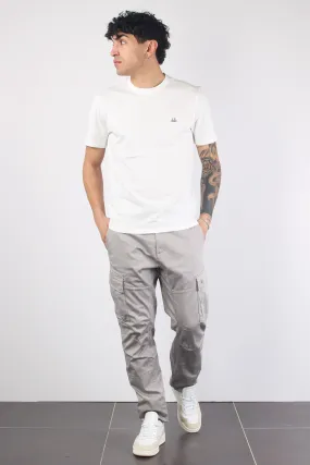 Pantalone Cargo Logo Drizzle Grey