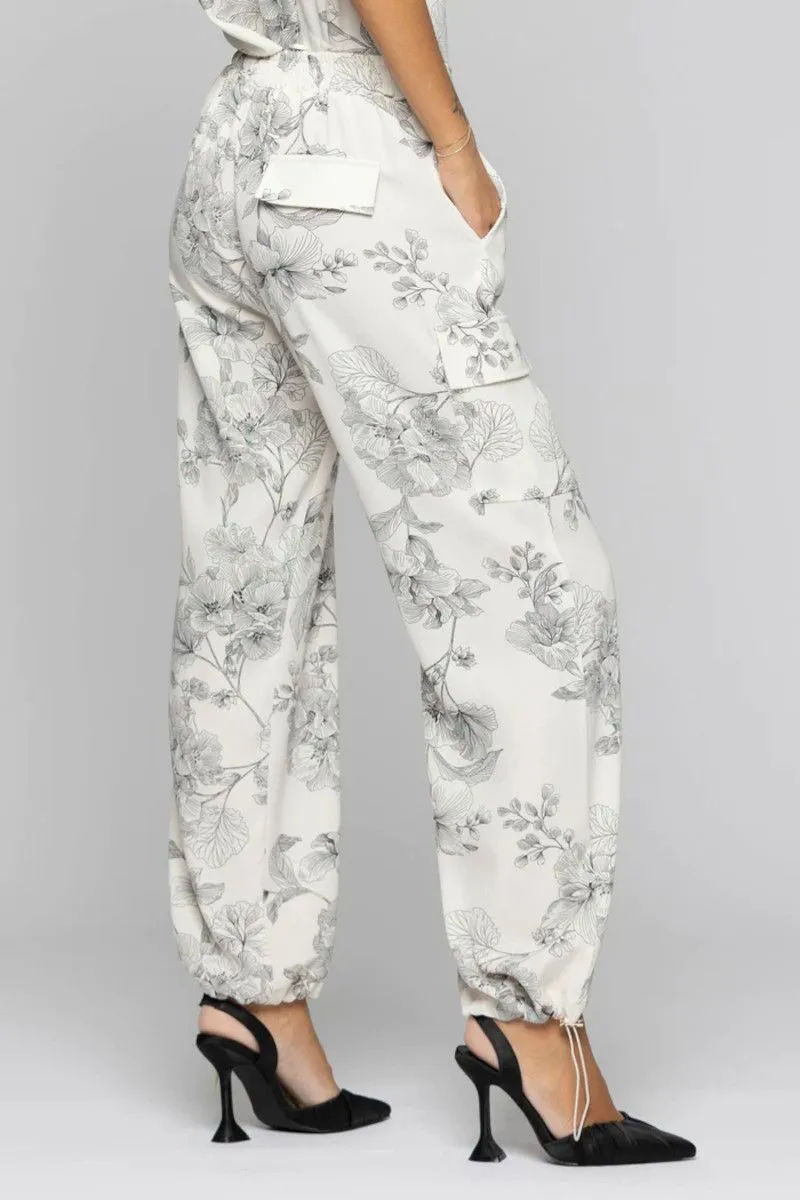 Pantaloni cargo donna Bianco