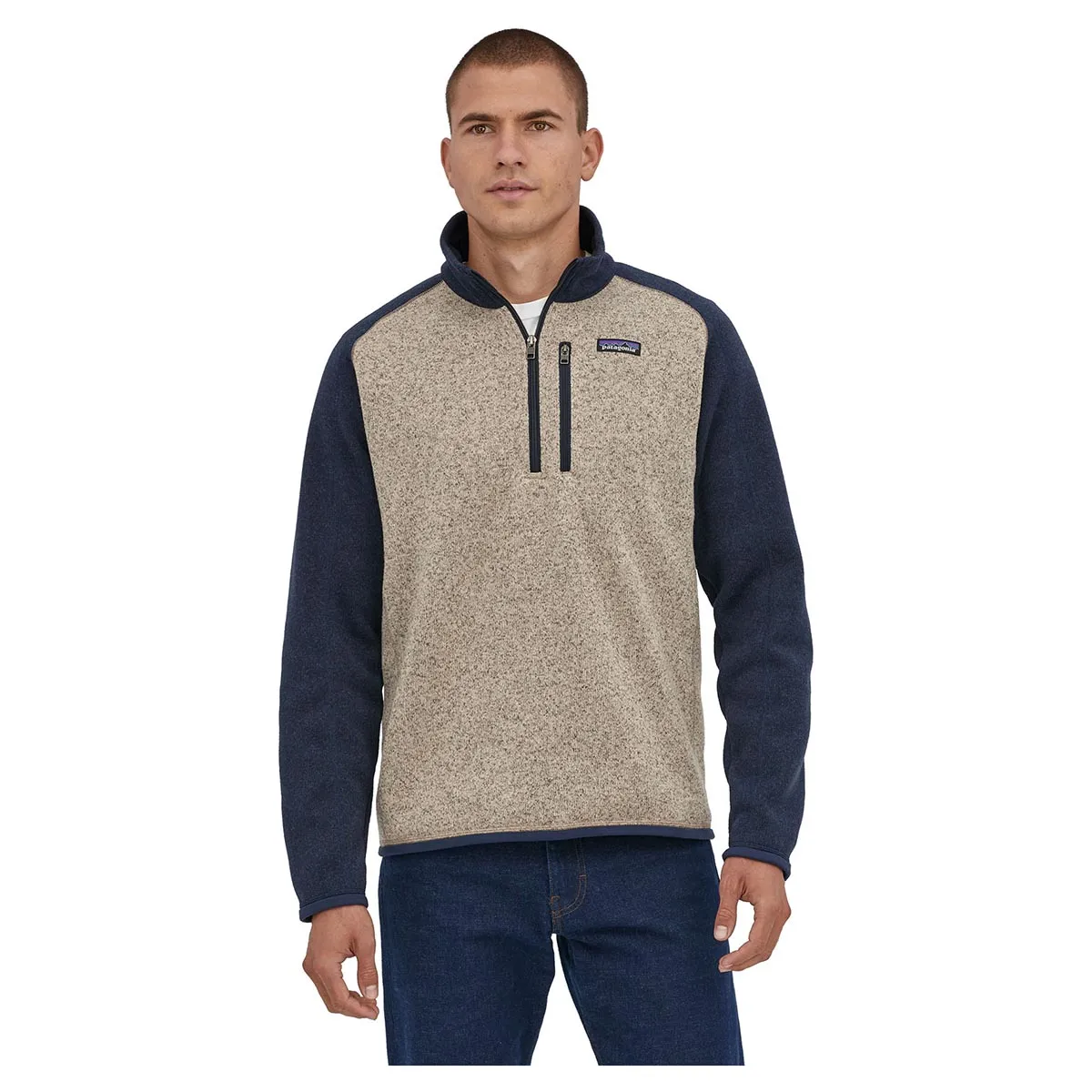 Patagonia Men's Better Sweater 1/4 Zip Fleece - Oar Tan