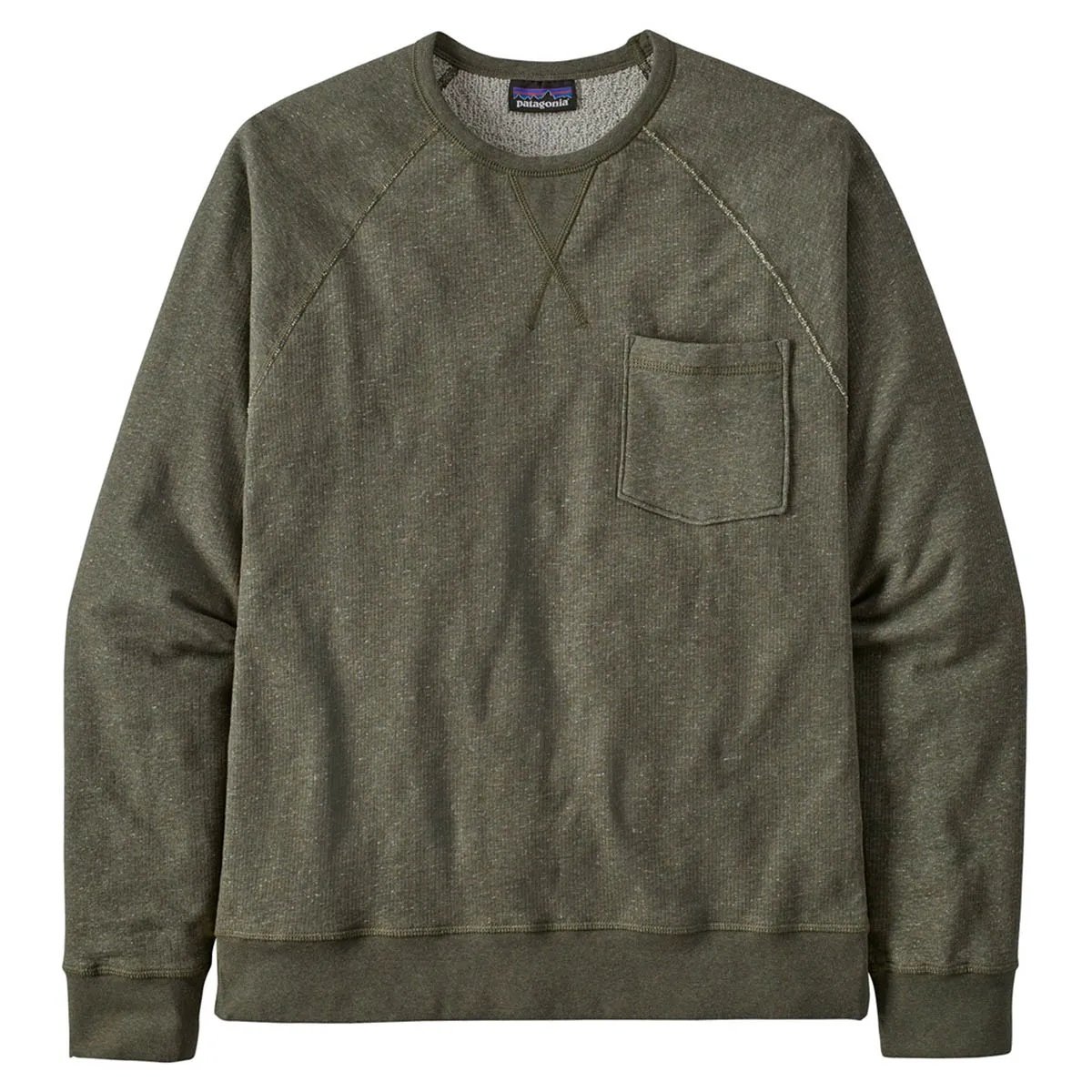 Patagonia Men's Mahnya Crewneck Fleece Sweater - Basin Green