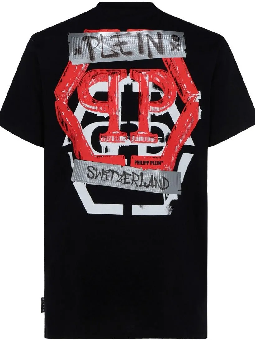 Philipp Plein Logo Plaque Round Neck T-Shirt