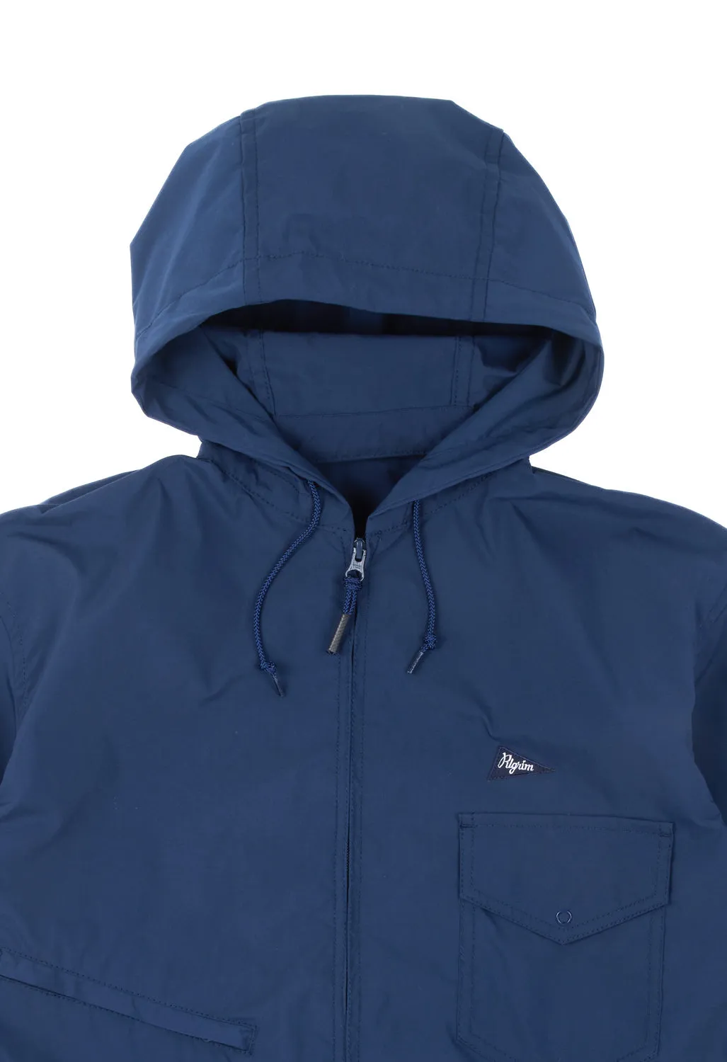 Pilgrim Surf & Supply Men's Russel Zip Parka - Navy Blue