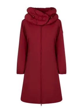 Piumerino Cappotto imbottito in lana con collo alto - Tibetan Red