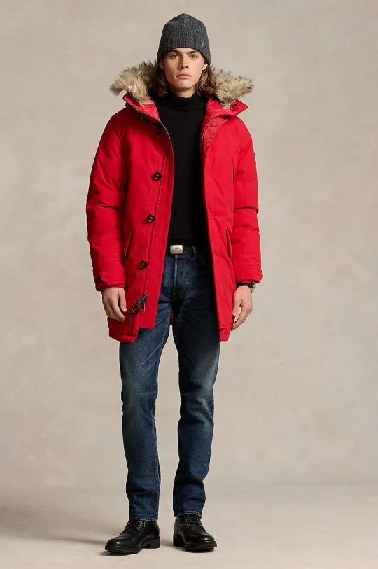 Polo Ralph Lauren down jacket men's red color 710940235