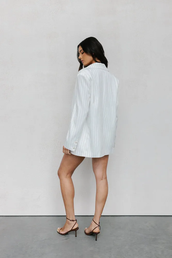 Prinnie Blazer - White Pinstripe