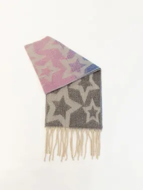 Printed Scarf - Multi Star Print