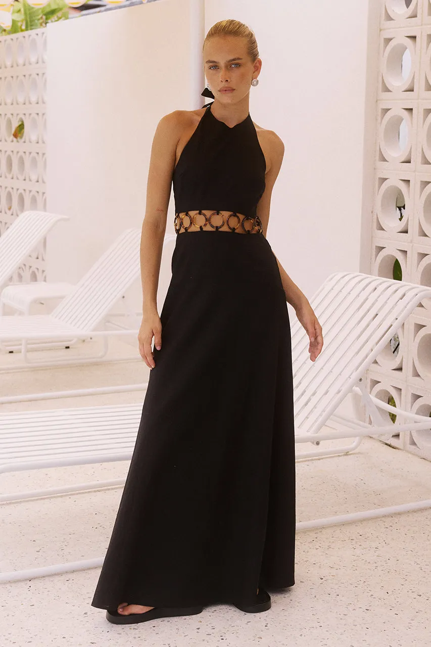 Rafini Maxi Dress - Black