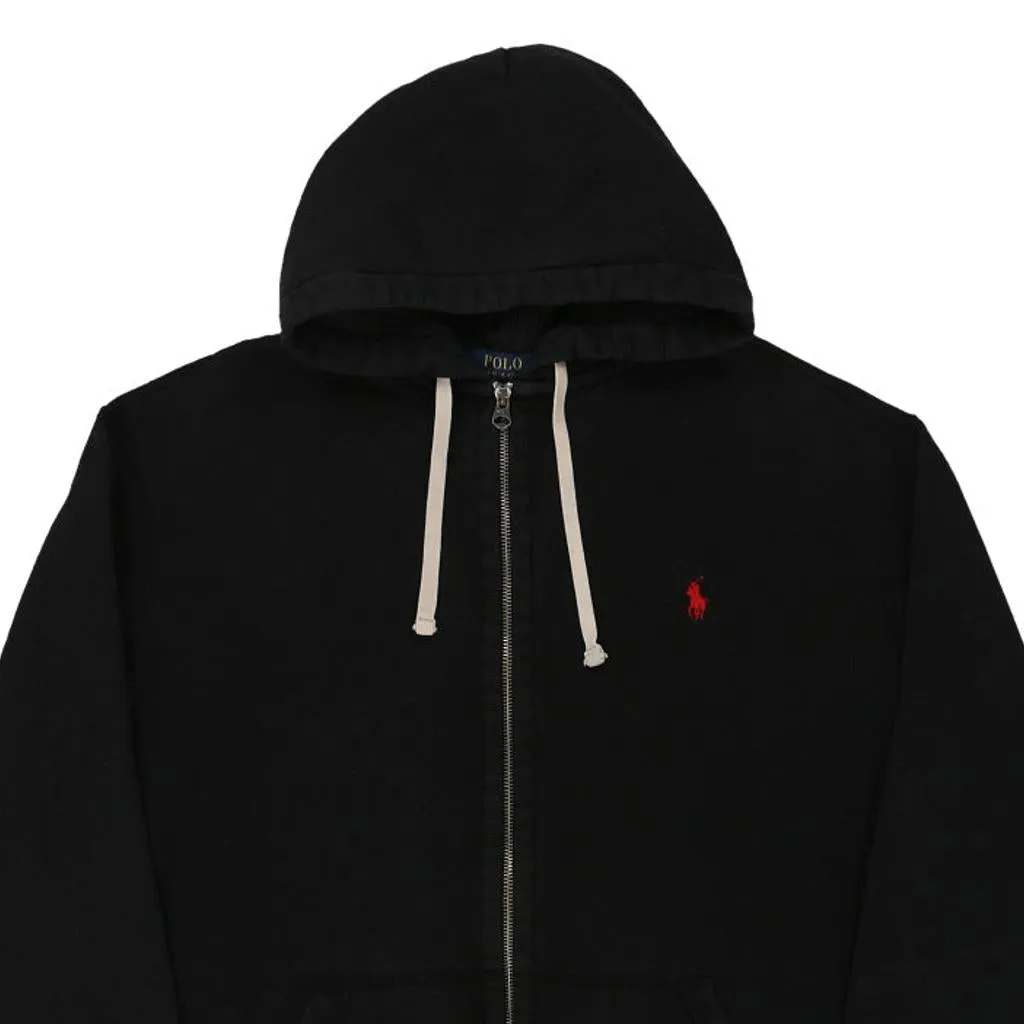 Ralph Lauren Hoodie - XL Black Cotton Blend