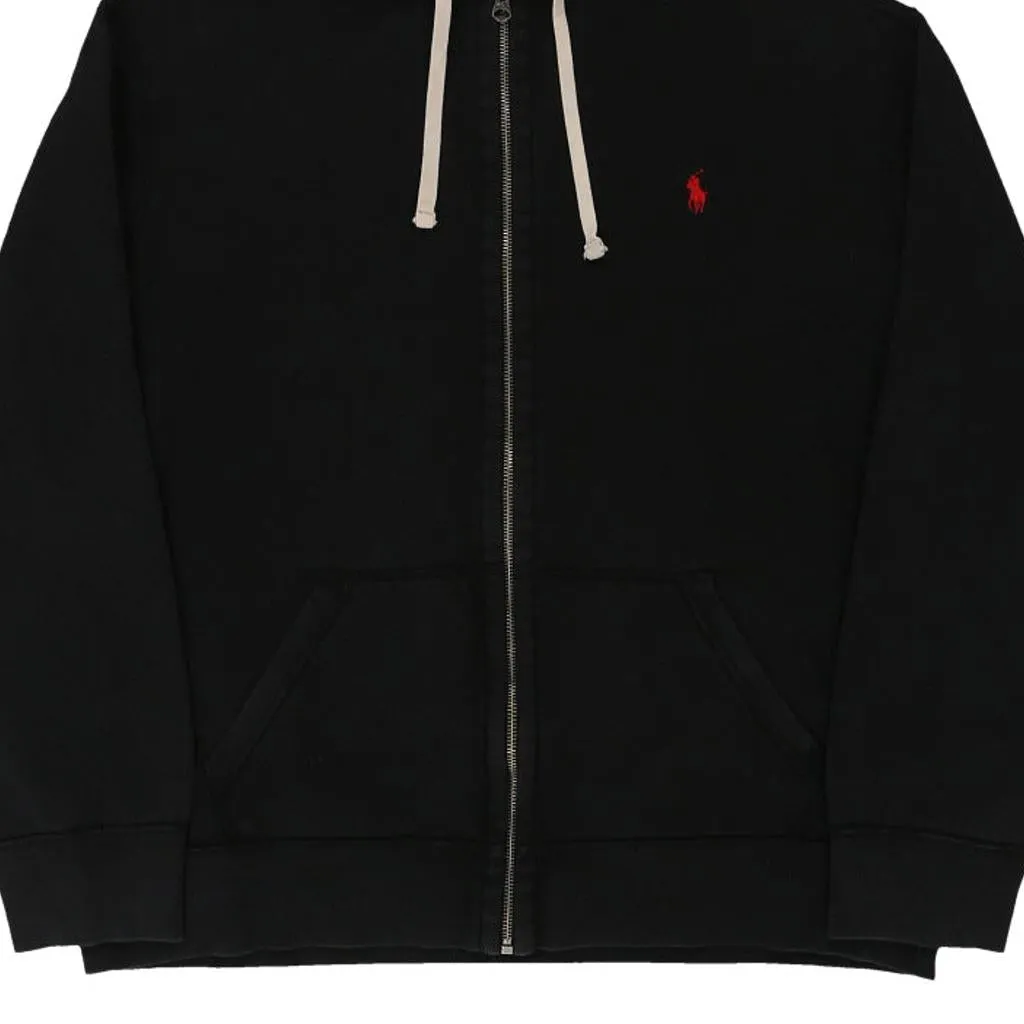 Ralph Lauren Hoodie - XL Black Cotton Blend