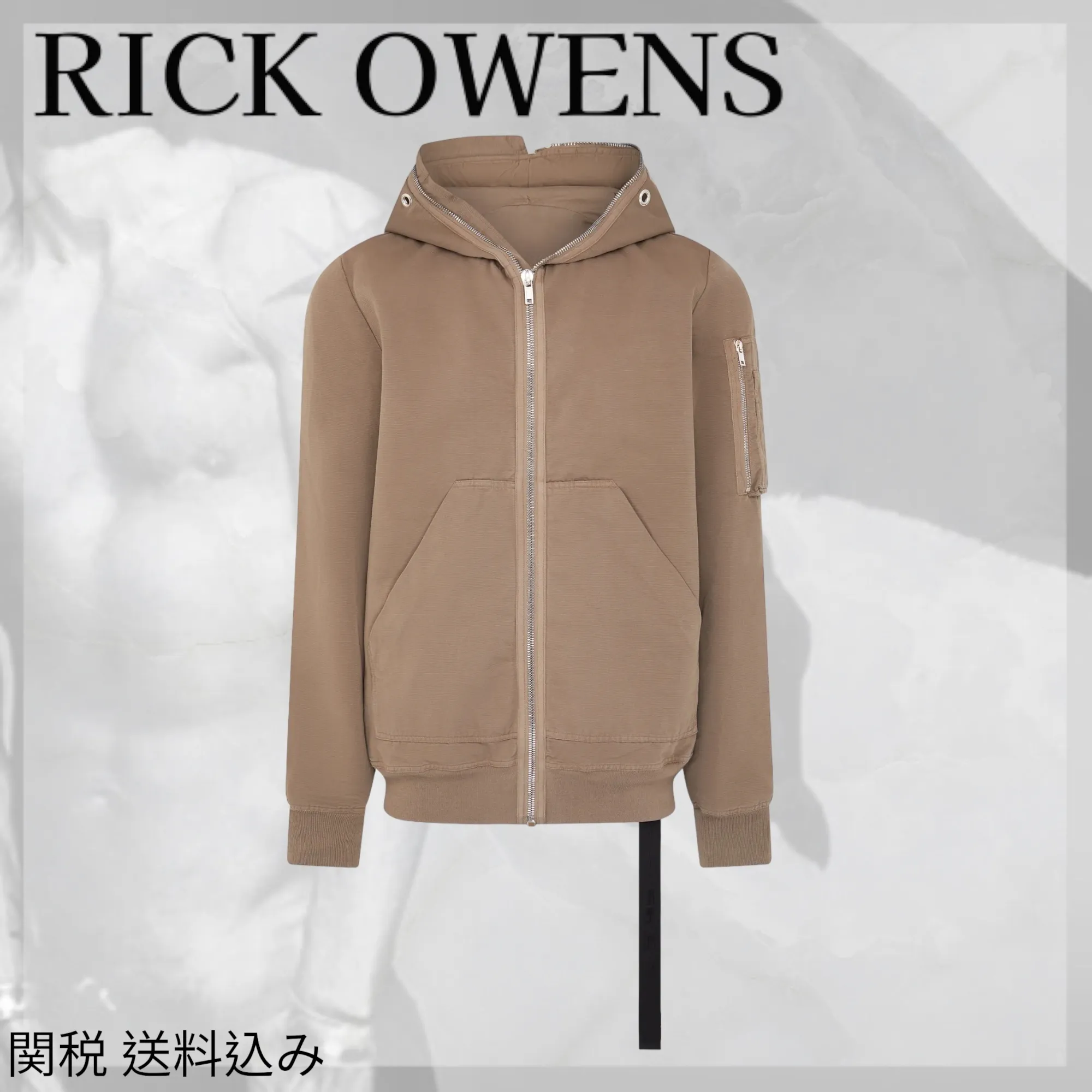 RICK OWENS  |Unisex Sweat Street Style Long Sleeves Plain Cotton