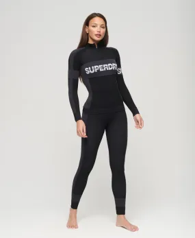 Seamless Baselayer Leggings | Black