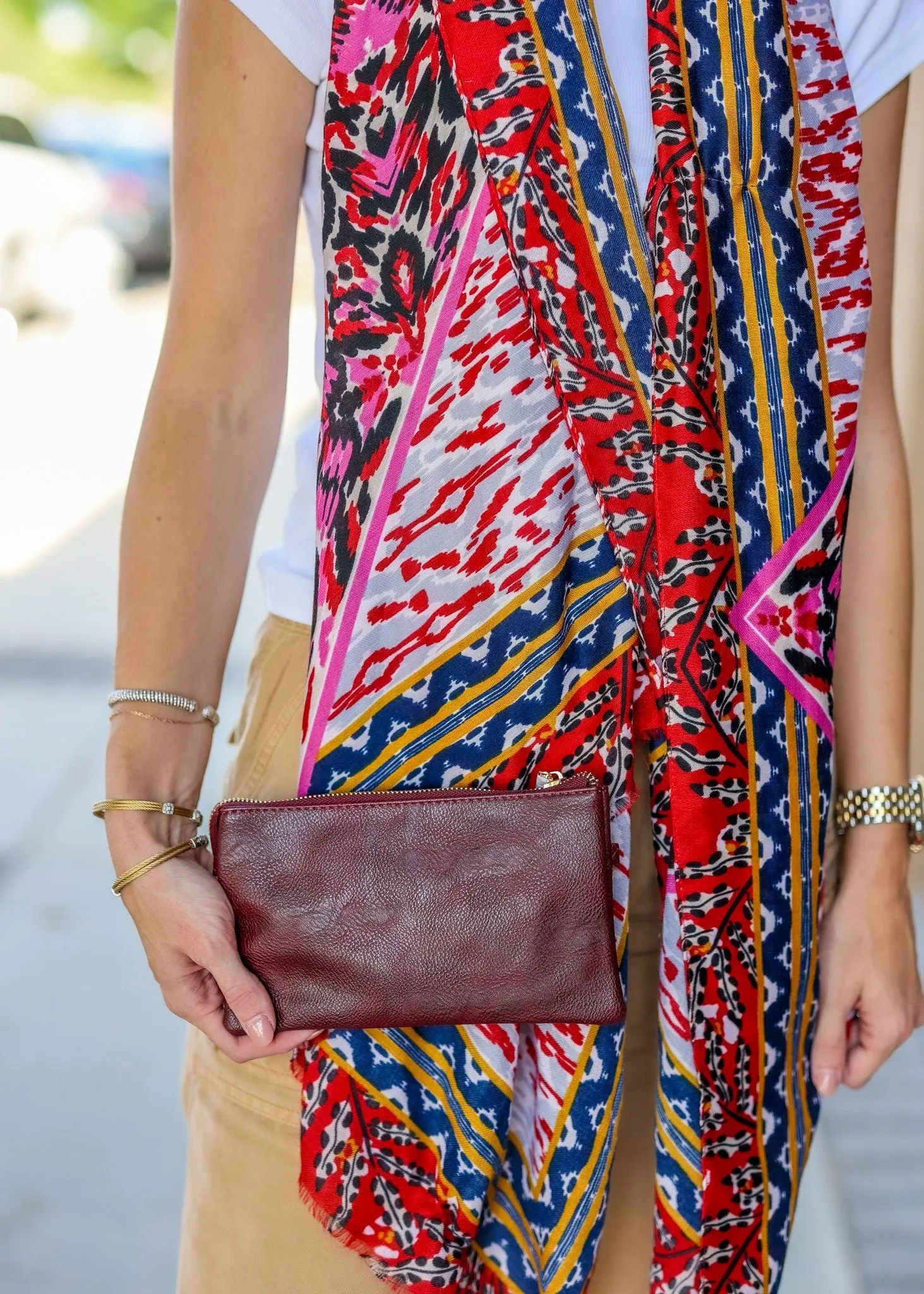 Shelly Printed Scarf RED