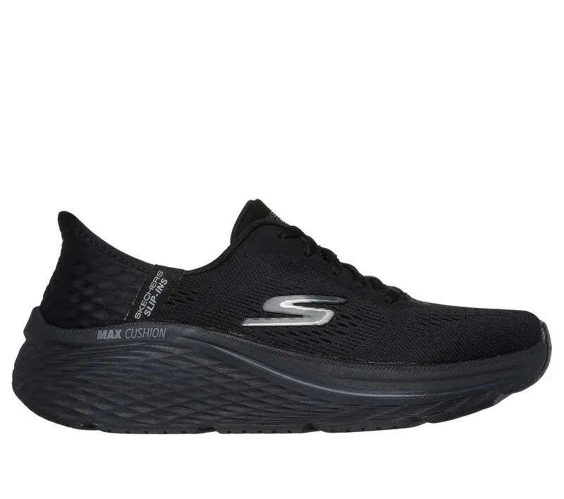 Skechers Women’s Max Cushioning 2.0 Vanish Slip In Shoes-Black