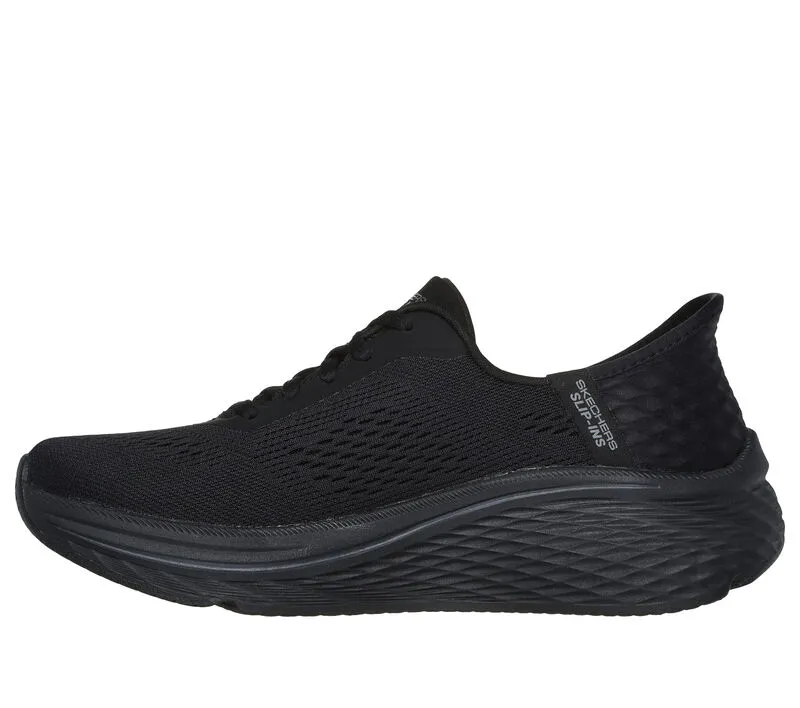 Skechers Women’s Max Cushioning 2.0 Vanish Slip In Shoes-Black