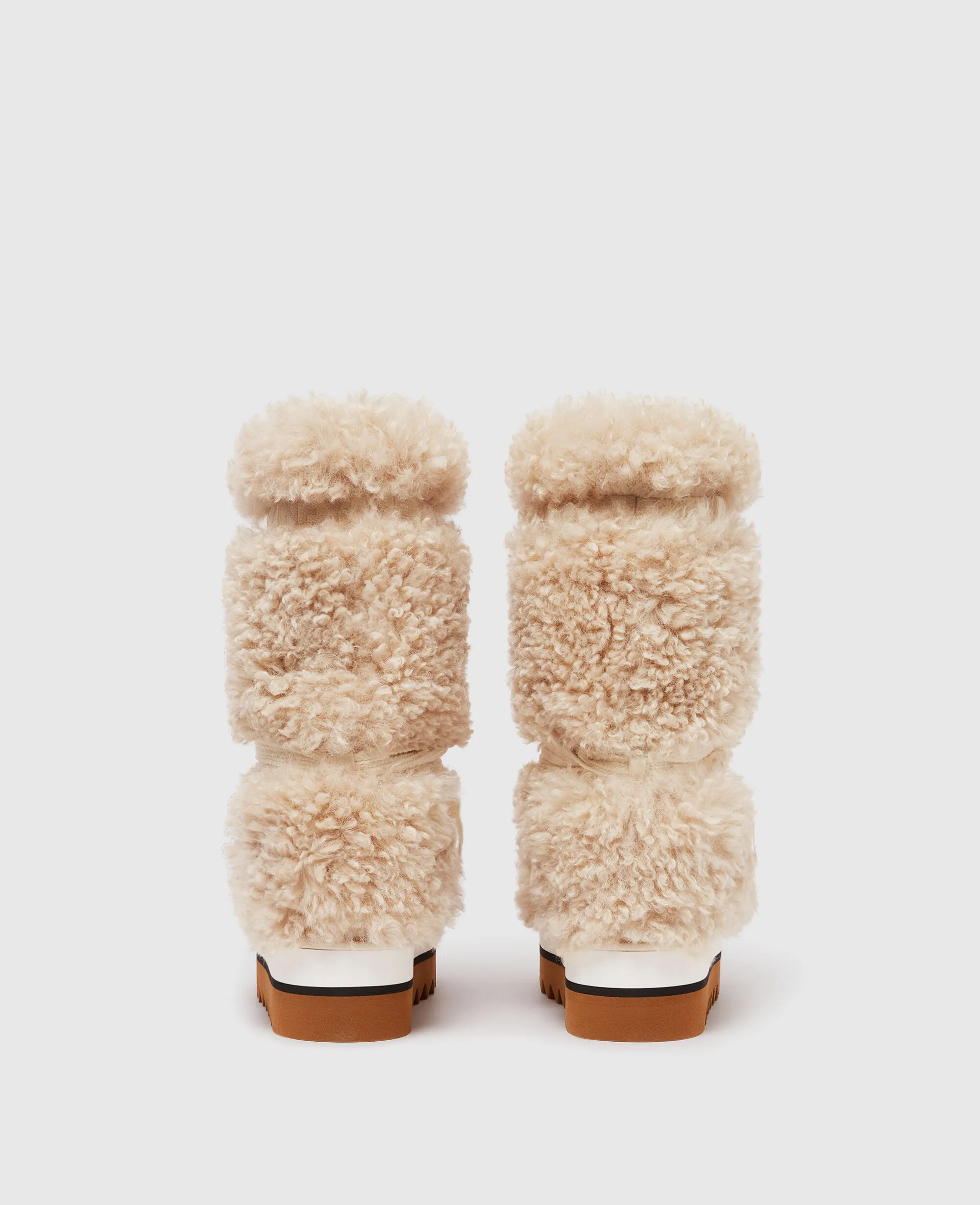 Sneak-Elyse Plush Teddy Snow Boots