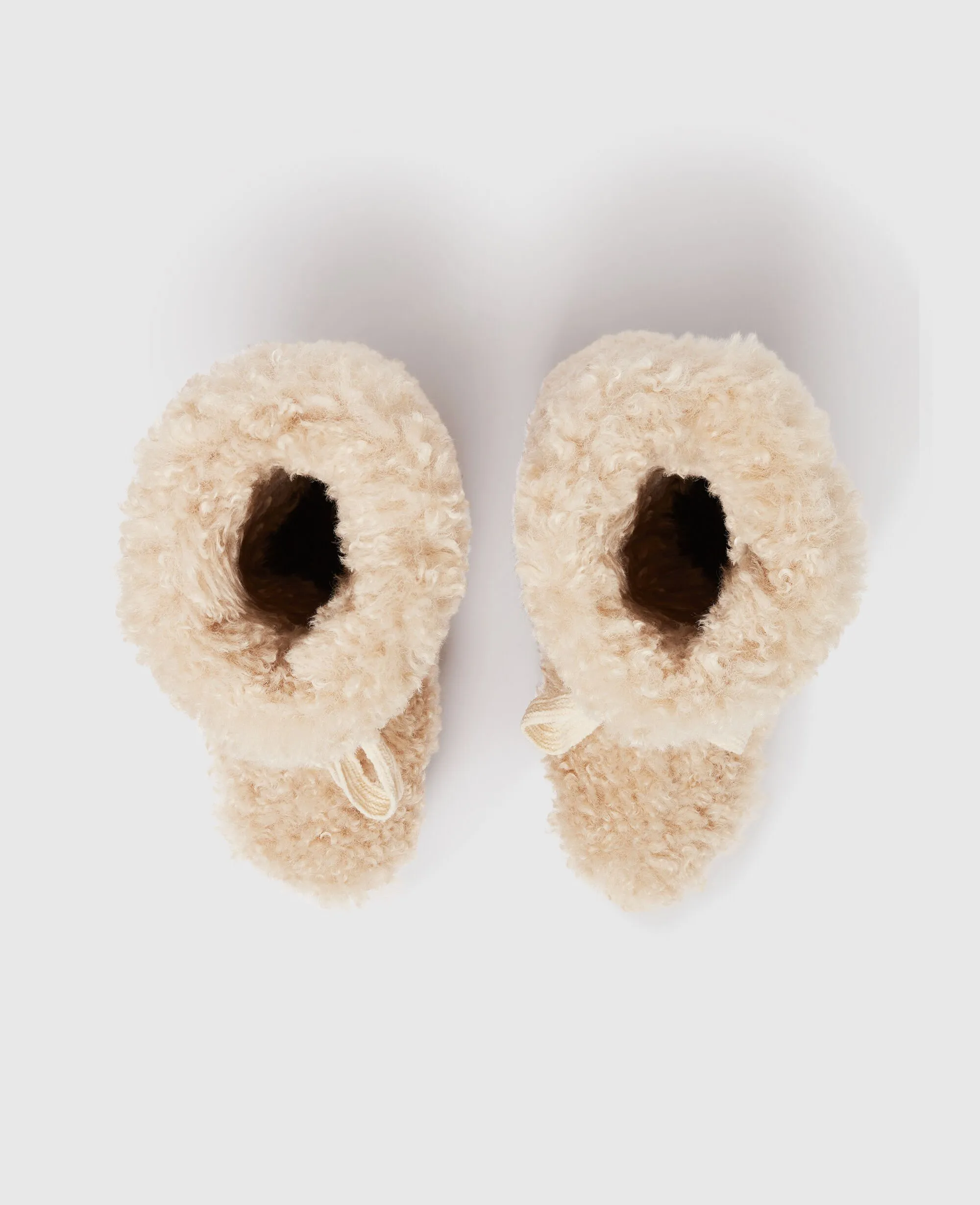 Sneak-Elyse Plush Teddy Snow Boots