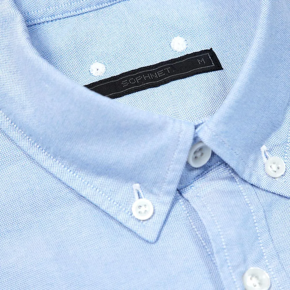 SOPHNET. Oxford Button Down ShirtNavy