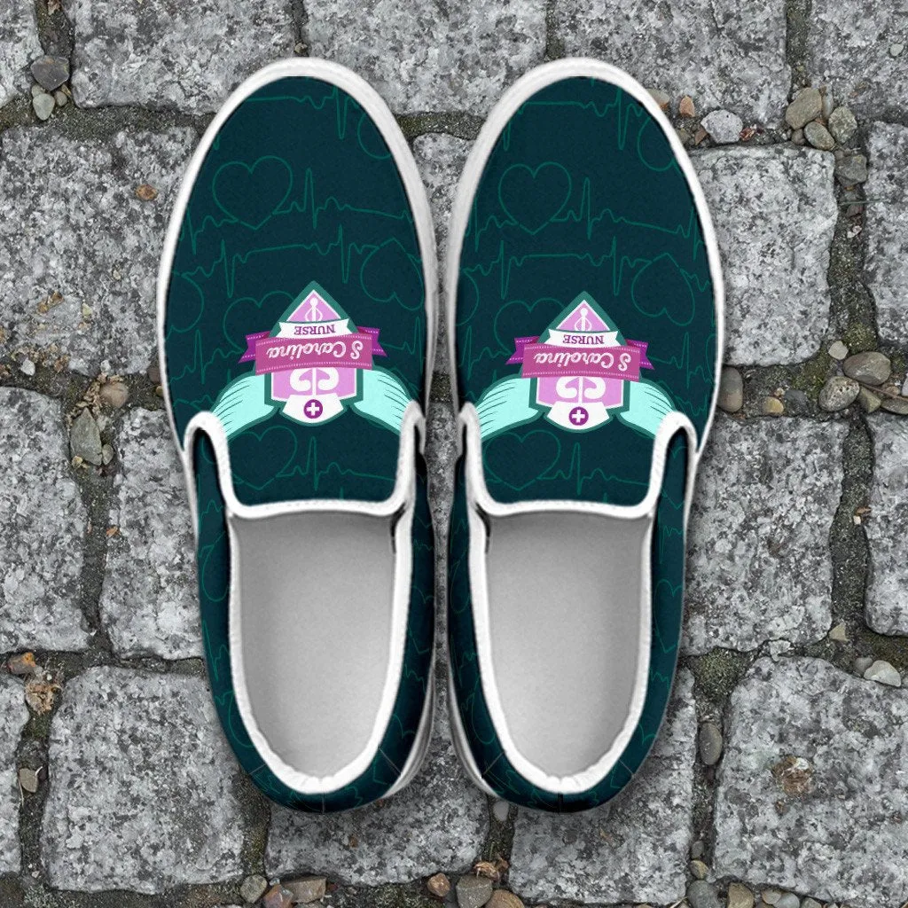 South Carolina Nurse Slip On Shoes