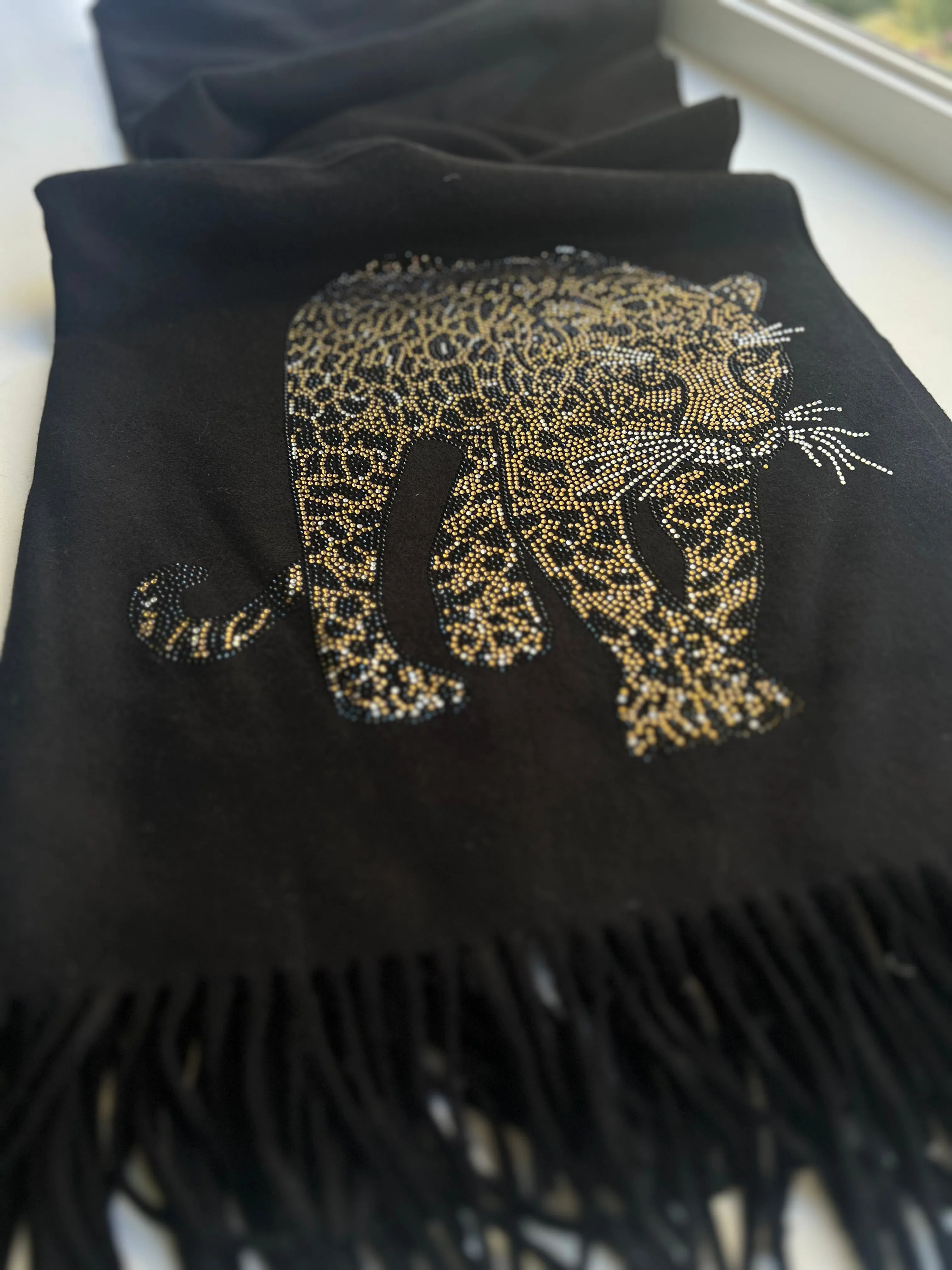 Swarovski Cashmere Tiger Scarf