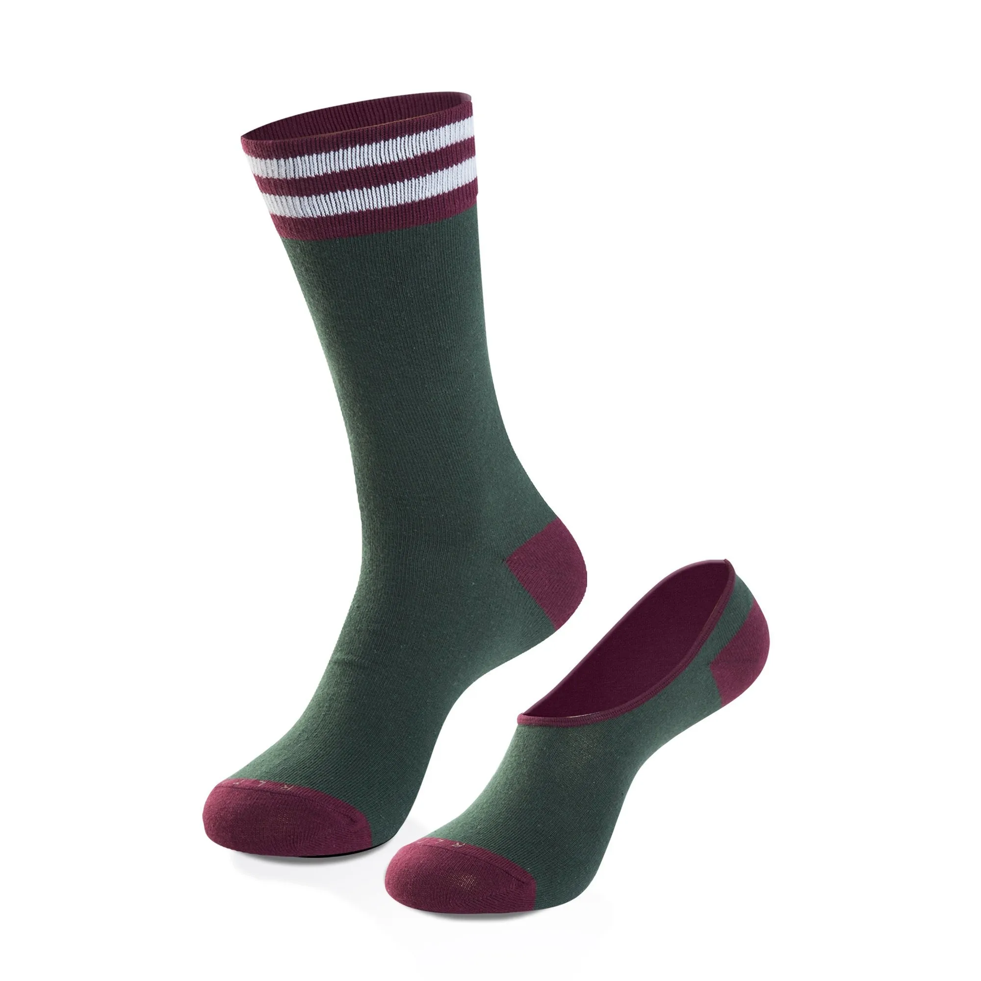 The Ivy Women's Crew + No-Show Sock Set