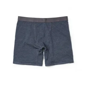 The Merino Boxer in Heather Navy