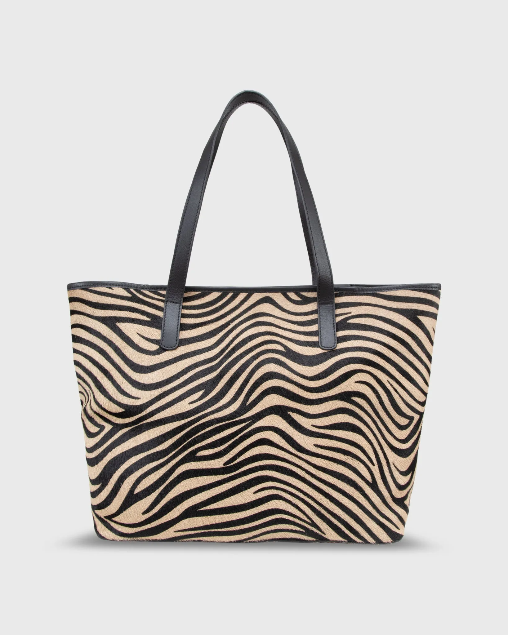 Tote Bag in Zebra Calf Hair